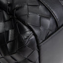 BT VENETA Leather Intrecciato Back To School Backpack - Black