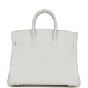 Birkin 25 New White Swift Gold Hardware