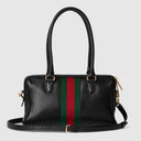 Borsetto medium boston bag in black leather