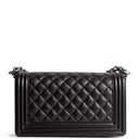CH Boy Bag Medium Quilted Caviar - Black
