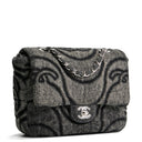 CH CC Denim Wave Flap Bag - Gray