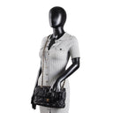 CH CC Flap Pearl Studded Quilted Lambskin - Black