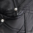 CH CC Flap Pearl Studded Quilted Lambskin - Black
