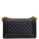 CH Caviar Medium Boy Bag - Black