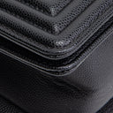 CH Caviar Medium Boy Bag - Black