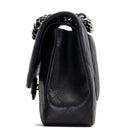 CH Classic Caviar Medium Double Flap - Black