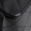 CH Classic Caviar Medium Double Flap - Black