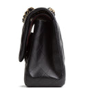 CH Lambskin Jumbo Double Flap - Black