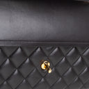 CH Lambskin Jumbo Double Flap - Black
