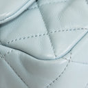 CH Lambskin Quilted Rectangular Mini Flap - Light Blue
