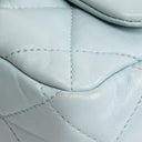 CH Lambskin Quilted Rectangular Mini Flap - Light Blue