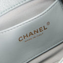 CH Lambskin Quilted Rectangular Mini Flap - Light Blue