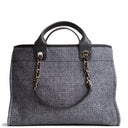 CH Lurex Medium Deauville Shopping Tote - Navy