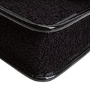 CH Tweed Top Handle School Memory Flap Bag - Black