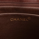 CH Vintage Lambskin Quilted CC Bakelite Turnlock Tote - Brown
