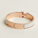 Clic H bracelet  Rose gold plated vert blanc
