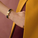 Clic H bracelet  Yellow gold black