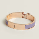 Clic H bracelet  rose gold vert lilac