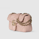 GG Marmont medium shoulder bag in pink beige leather