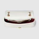 GG Marmont medium shoulder bag in white leather