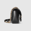 GG Marmont small shoulder bag in black leather