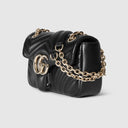 GG Marmont small shoulder bag in black leather