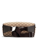 GU GG Canvas Belt Bag - Beige & Ebony