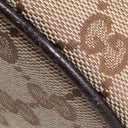 GU GG Canvas Belt Bag - Beige & Ebony