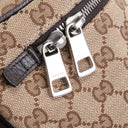 GU GG Canvas Belt Bag - Beige & Ebony