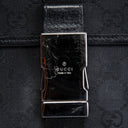 GU GG Canvas Waist Bag - Black OUTLET FINAL SALE