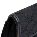 GU GG Canvas Waist Bag - Black OUTLET FINAL SALE