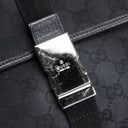 GU GG Canvas Waist Bag - Black OUTLET FINAL SALE