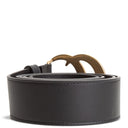 GU GG Marmont Wide Belt - Black