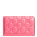 GU GG Matelasse Chain Wallet - Pink