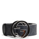 GU GG Supreme Interlocking G Belt - Black
