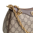 GU GG Supreme Ophidia Small Shoulder Bag - Beige & Ebony
