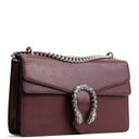 GU Leather Crystal Embellished Dionysus Small - Burgundy