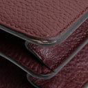 GU Leather Crystal Embellished Dionysus Small - Burgundy