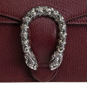 GU Leather Crystal Embellished Dionysus Small - Burgundy