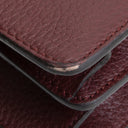 GU Leather Crystal Embellished Dionysus Small - Burgundy