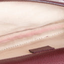 GU Leather Crystal Embellished Dionysus Small - Burgundy