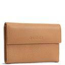 GU Leather French Wallet - Cognac