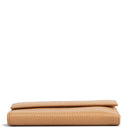 GU Leather French Wallet - Cognac