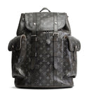 LV Christopher MM Brushed Monogram Eclipse Cowhide Backpack