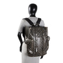 LV Christopher MM Brushed Monogram Eclipse Cowhide Backpack