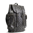LV Christopher MM Brushed Monogram Eclipse Cowhide Backpack