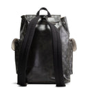 LV Christopher MM Brushed Monogram Eclipse Cowhide Backpack