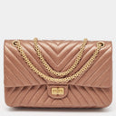 Chanel Bronze Chevron Leather 226 Reissue 2.55 Flap Bag