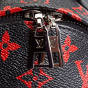 LV Infarouge Monogram Palm Spring PM Backpack - Black/Red
