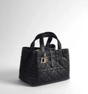 Medium Di Toujours Bag Black Macrocannage Calfskin